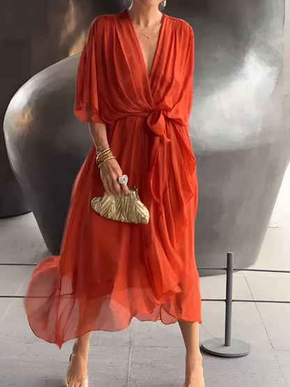 Juliette™ | Flowing V-Neck Dress
