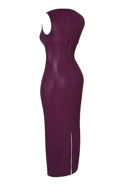 Laluna® | Luxe Leren Maxi Jurk