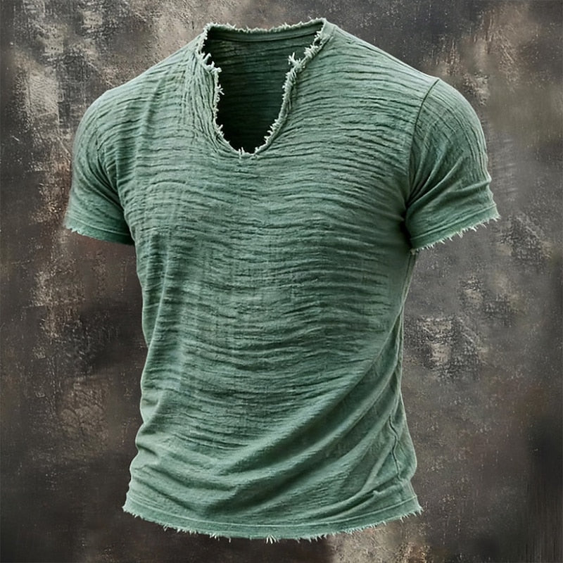 Vanmeeren™ | Vintage T-shirt Met V-hals