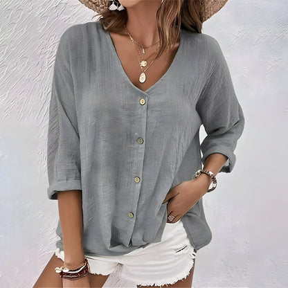 Eva™ | Zomer T-shirt met V-hals