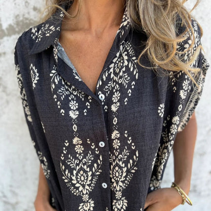 Elma™ | Boho Shirt Dress with Pockets