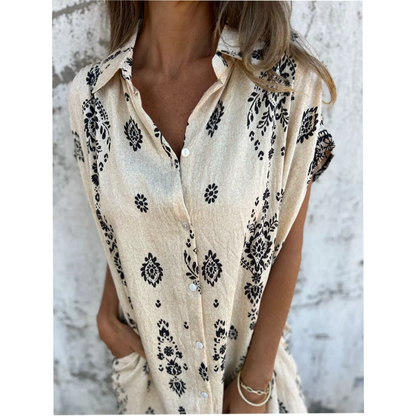 Elma™ | Boho Shirt Dress with Pockets