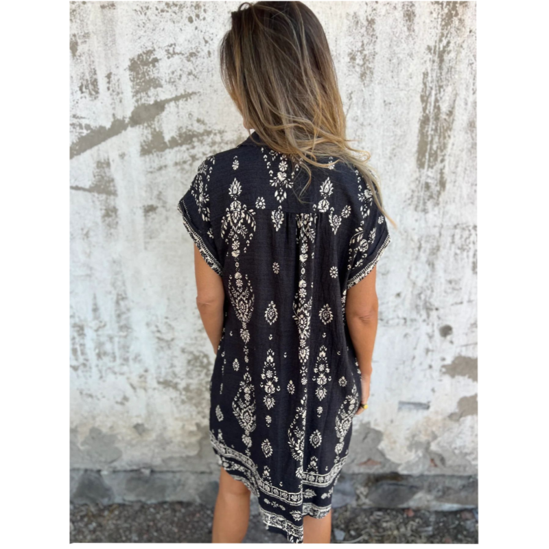 Elma™ | Boho Shirt Dress with Pockets