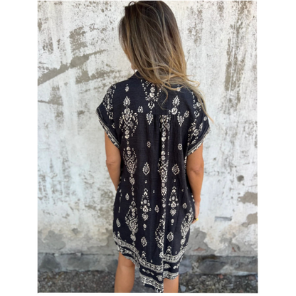 Elma™ | Boho Shirt Dress with Pockets