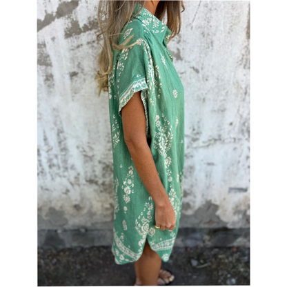 Elma™ | Boho Shirt Dress with Pockets