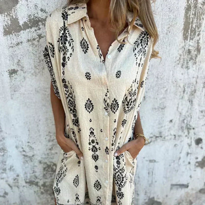Elma™ | Boho Shirt Dress with Pockets