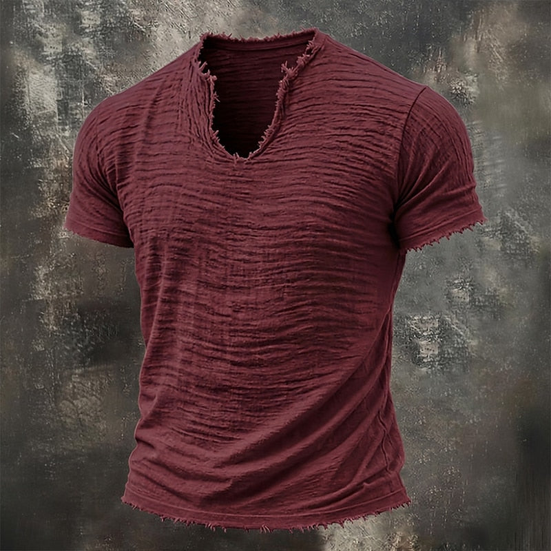 Vanmeeren™ | Vintage T-shirt Met V-hals